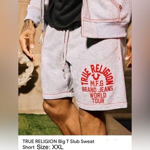 TRUE RELIGION
BIG T SLUB SHORT
COLOR: HEATHER GREY
STYLE: 109698
